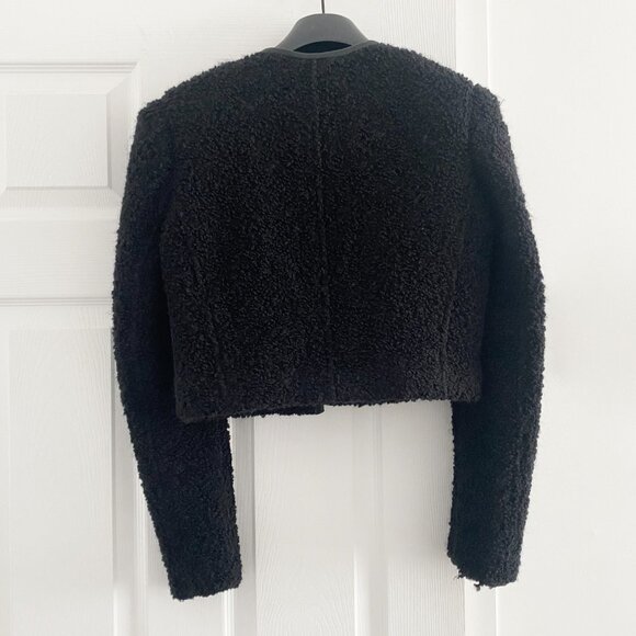 Isabel Marant "Gradilia" Cropped Bouclé Jacket in Black, size 36 - Picture 10 of 11